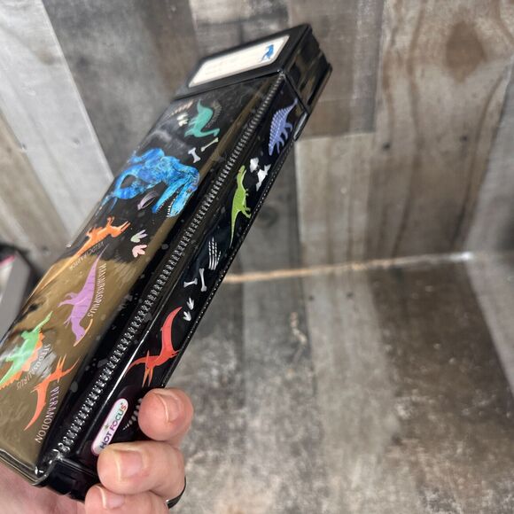 Dinosaur Hot Focus Retro Pencil Case Box Multi Compartment\ Calculator - Picture 6 of 11